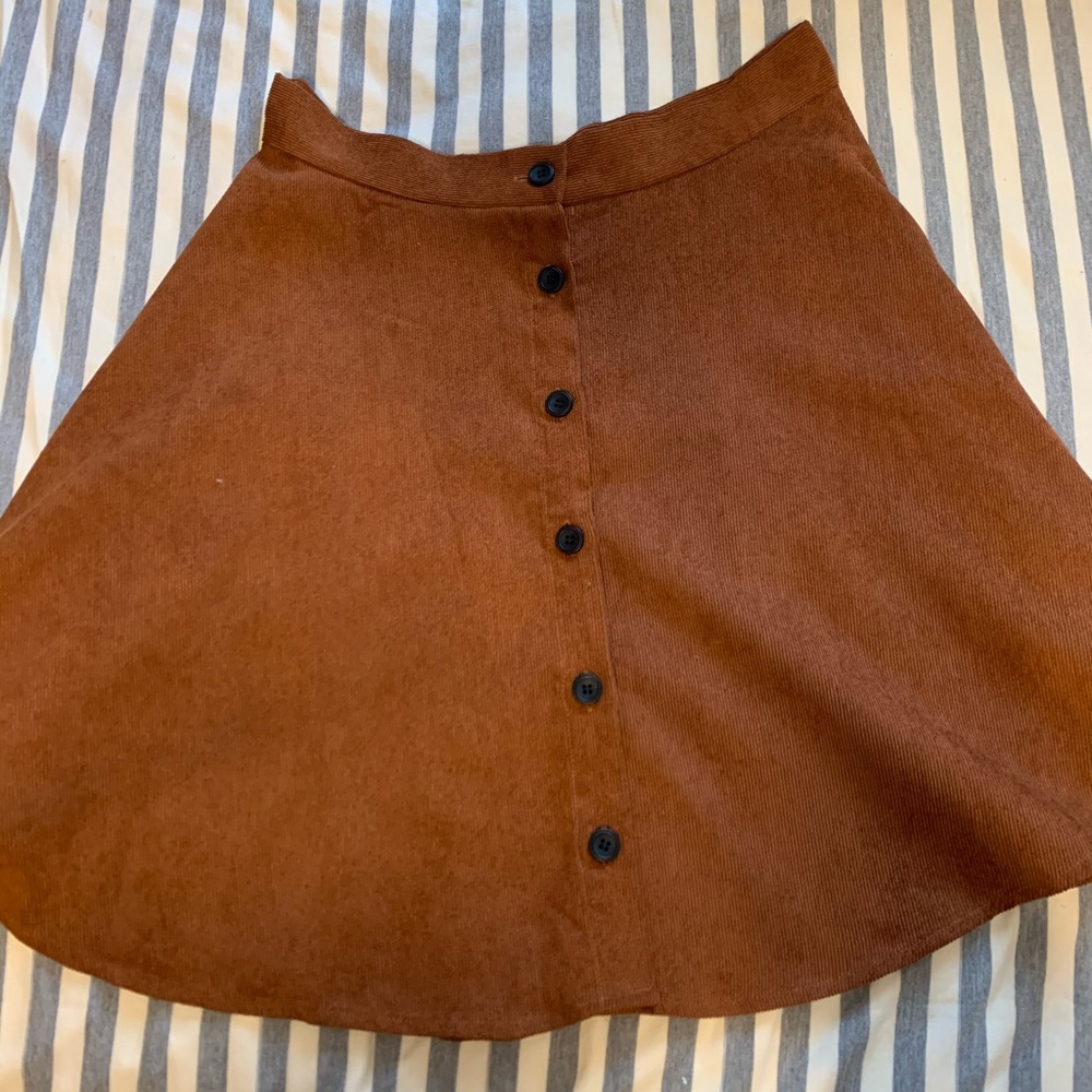 Corduroy Flared Skirt